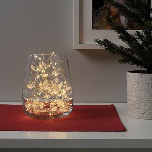 New in box ! IKEA STRÅLA LED Light Chain Flowers With 140 Lights